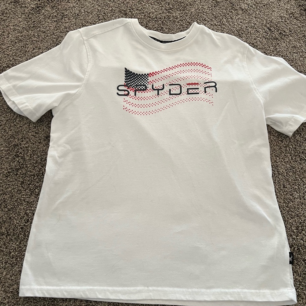 Spyder White and Black Graphic Tee